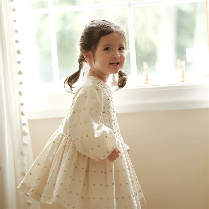 فستان سهرة قطني للفتيات الصغيرات ، فستان حفلات للأطفال ، ملابس أطفال ، ربيع ، خريف ، ملابس خروج للربيع ، حديقة ، فستان فتاة بزهور ، #3