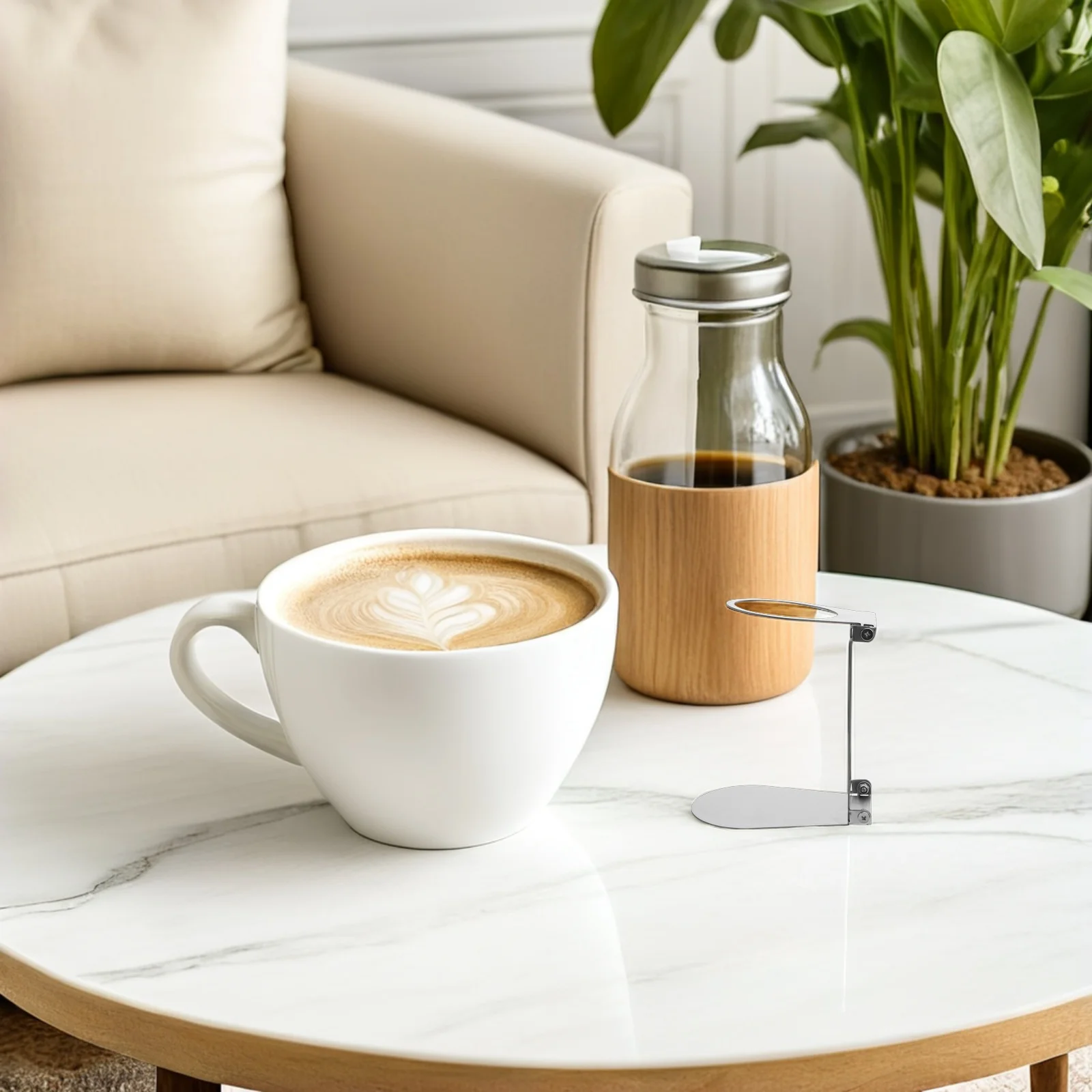 

1Set Foldable Cold Brew Coffee Stand Stainless Steel Drip Filter Rack For Countertop Portable Camping Outdoor Manual Brewing