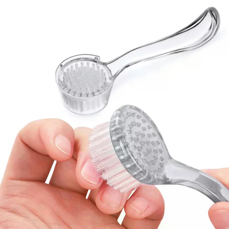 Cepillos suaves para polvo de uñas, cepillos para uñas de mango largo, maquillaje, manicura, cepillo removedor de polvo, maquillaje, productos para uñas de Gel UV acrílico