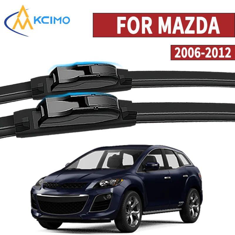 

2PCS Car Front Window Wiper Blades Replacement High Quality Rubber Car Auto Windscreen Wipers for Mazda CX-7 ER 2006-2012