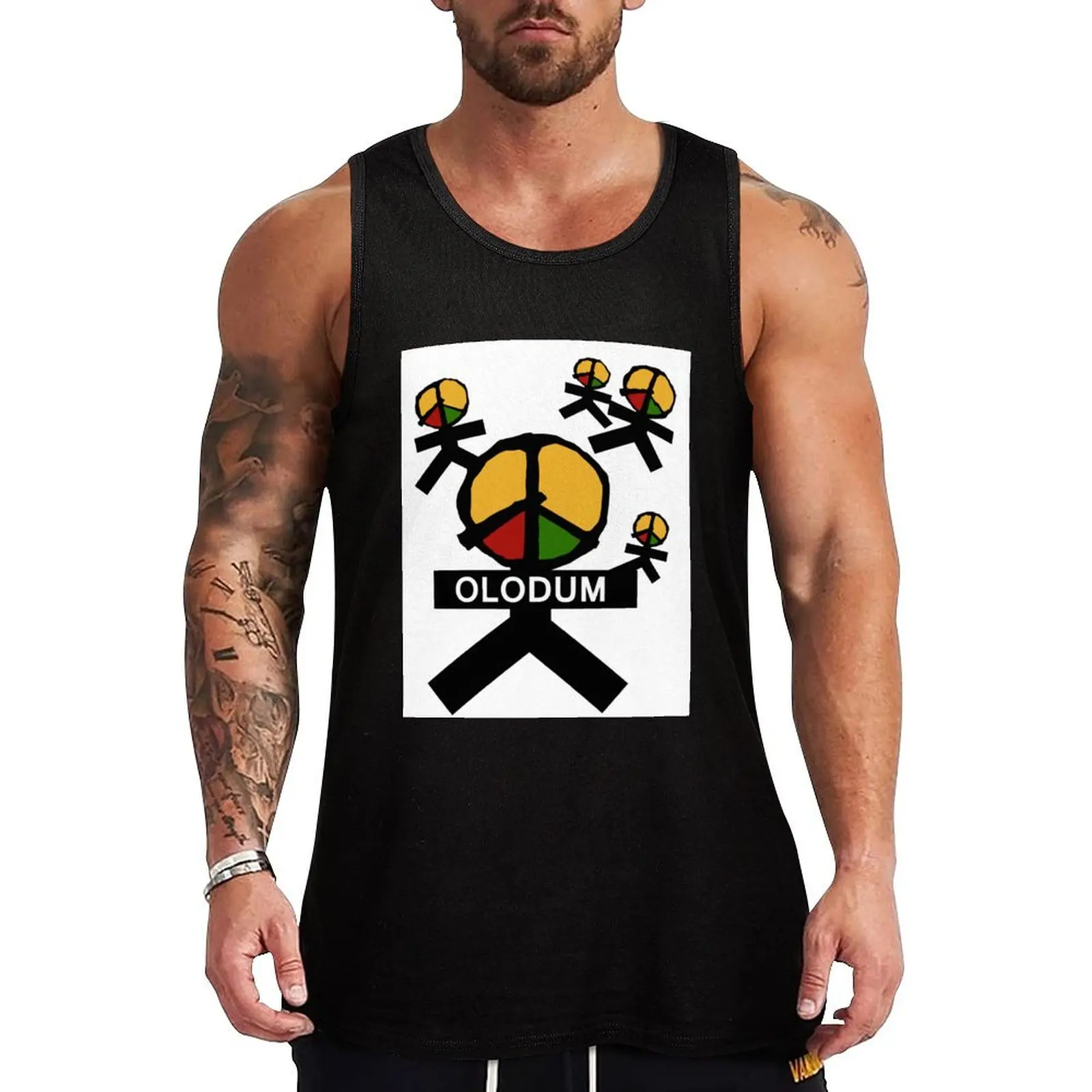 Это Топ olodum Dance jackson, летние мужские футболки без рукавов