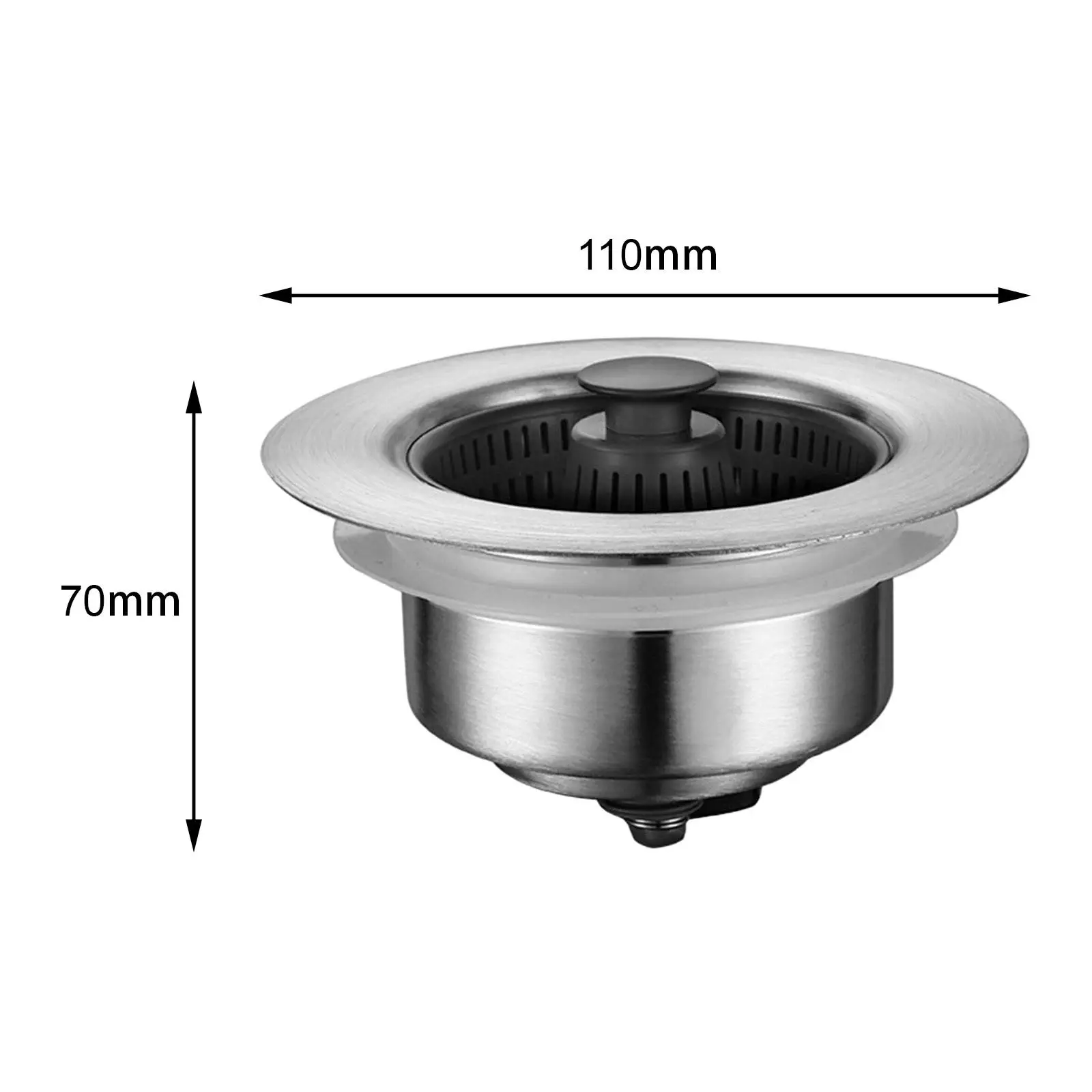 مجموعة مصفاة حوض الفولاذ المقاوم للصدأ لمصارف المطبخ والحمام