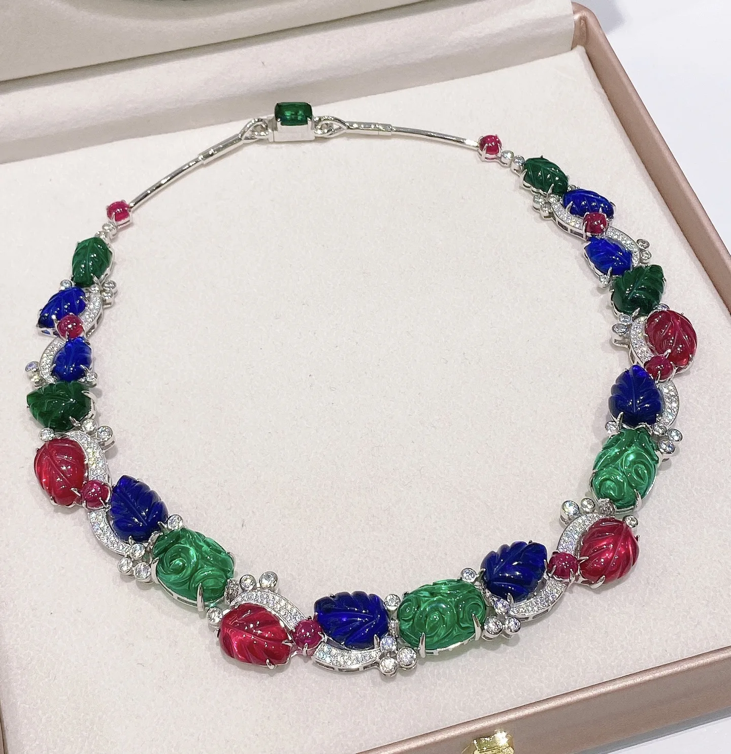 

ARIGAYA, серебро 925, позолоченный синтетический циркон, резьба по фруктам, цветной драгоценный камень, банкетное винтажное тонкое ожерелье