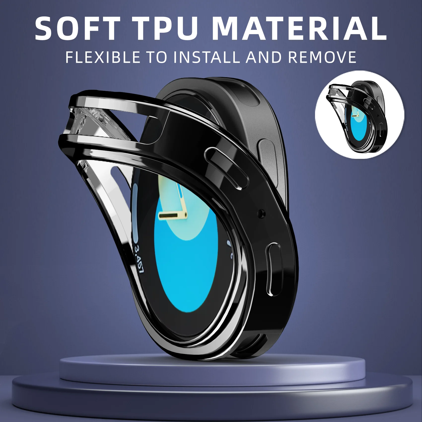 yZ[zTPU P[X Samsung Galaxy Watch 8 40mm 44mm n[hیJo[ ɂSی Y fB[X