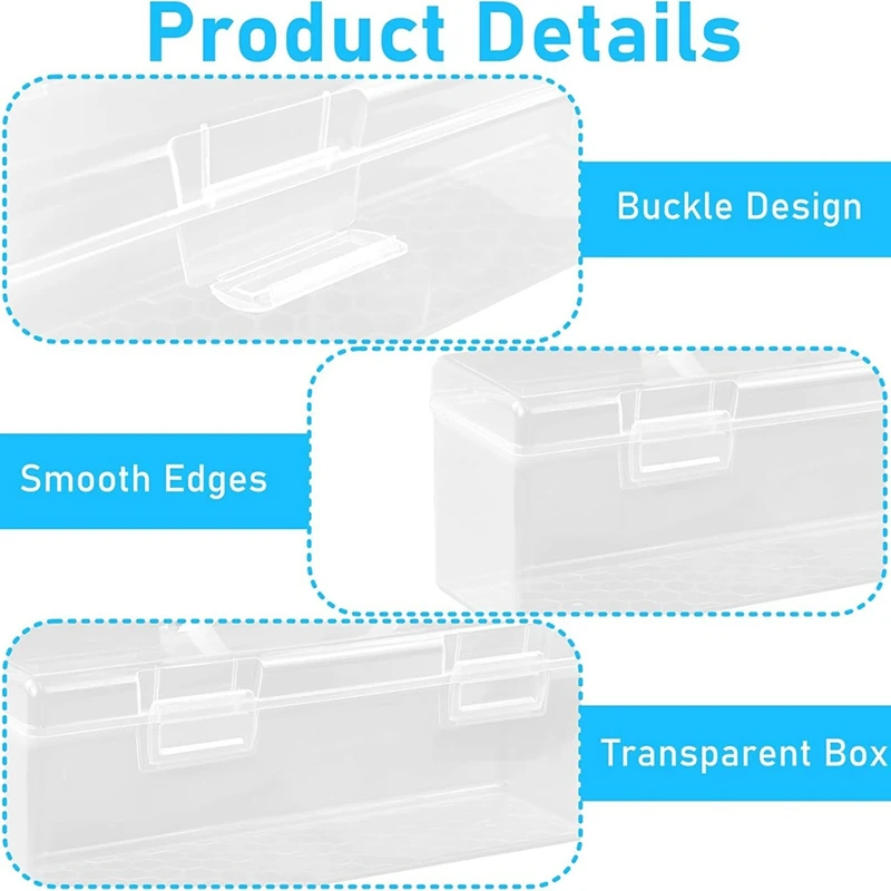 BAADE 2 uds caja de almacenamiento de pintura manija de caja de almacenamiento artesanal, caja de almacenamiento de pintura con capacidad de 30 botellas para pintura acrílica de 2 onzas fluidas