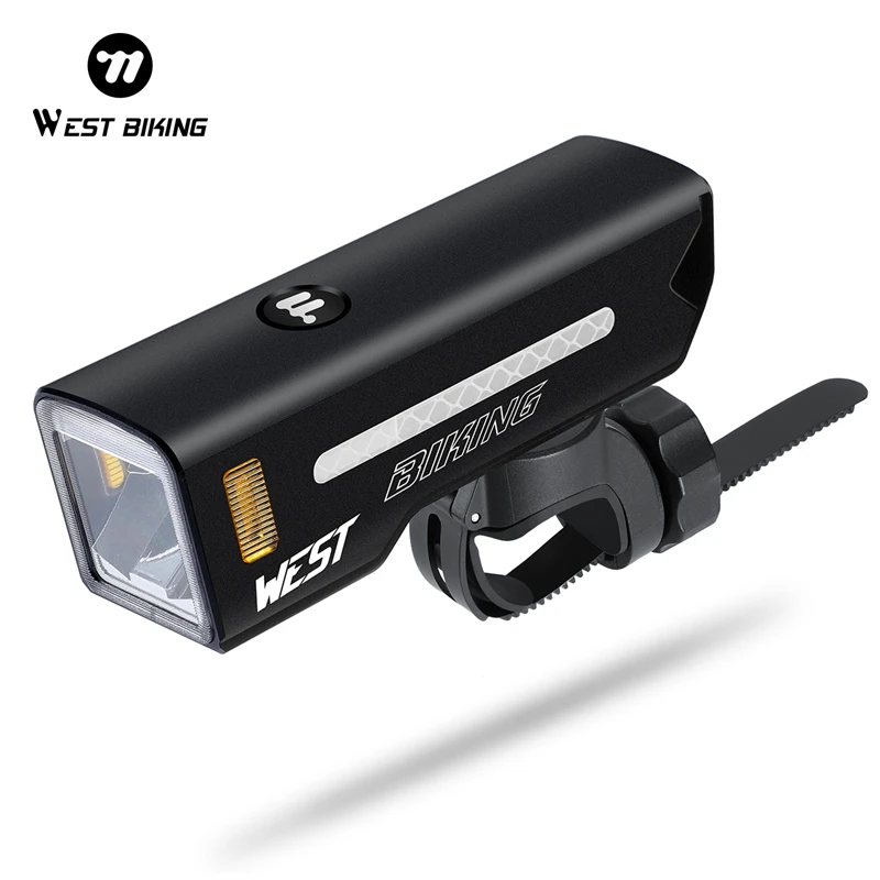 

WEST BIKING 600/1000LM High Brightness Bike Headlight IPX5 Waterproof Large Battery Bicycle Front Light For MTB Road Bike