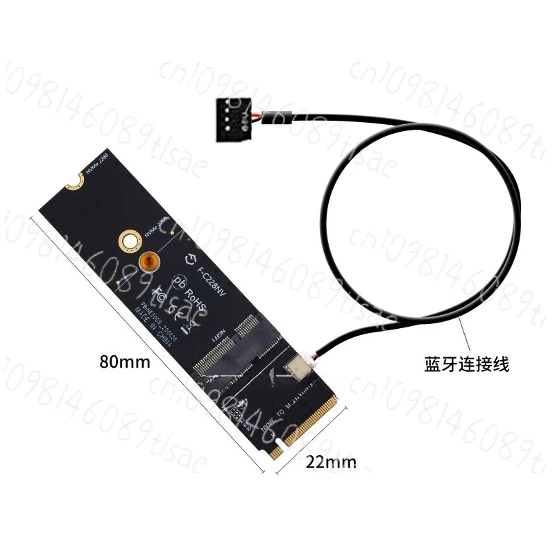 

Интерфейс M.2 NVME к беспроводной адаптеру Wi-Fi поддерживает Bluetooth 22602280 Спецификация
