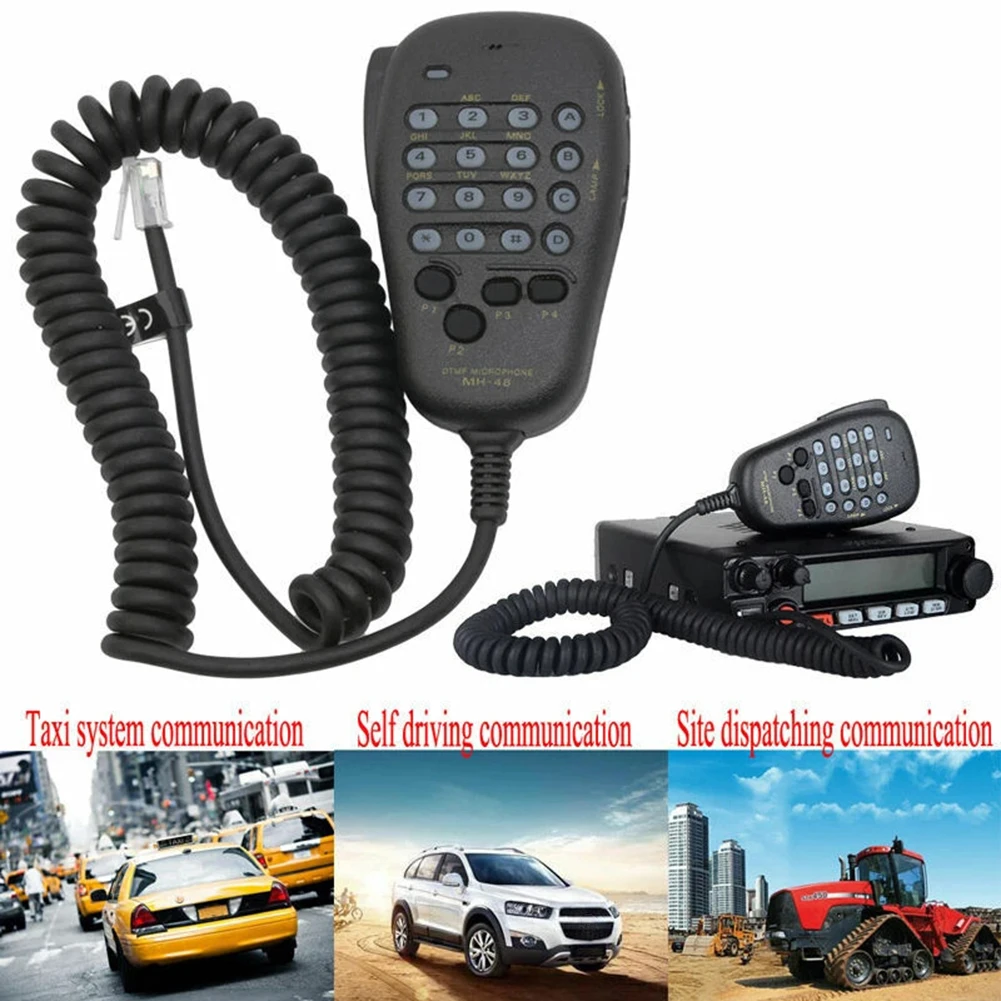 

Backlit Microphone For Radios Programmable Keys MH-48A6J Microphone ABS Material Compact Design Direct Frequency Entry