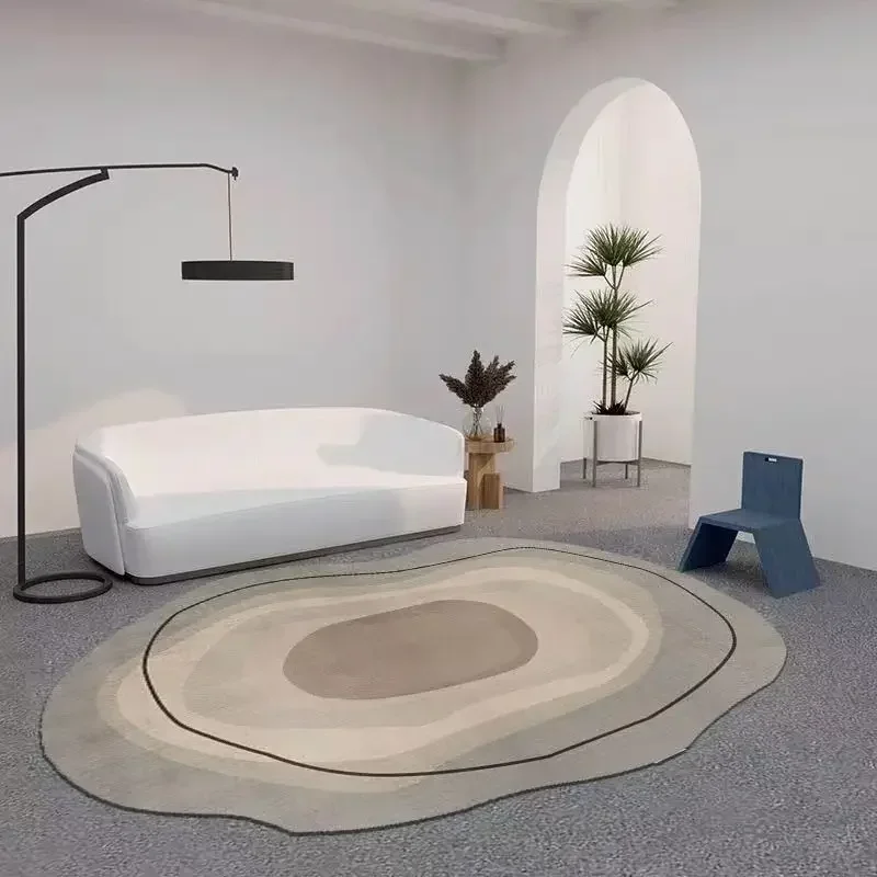 

AQ Vintage Aesthetic Carpet Big Size Irregular Baby Korean Bedroom Stitch Floor Korean Rug Entrance Dywan Do Salonu Home Decorat