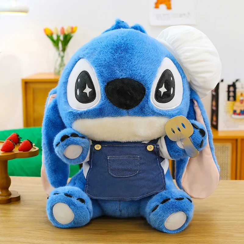 

Kawaii Plush Toy Stitch Chef Baking Stuffed Doll Cute Cuddly Pillow for Kids Birthday Gift Perfect Present for Girlfriend and