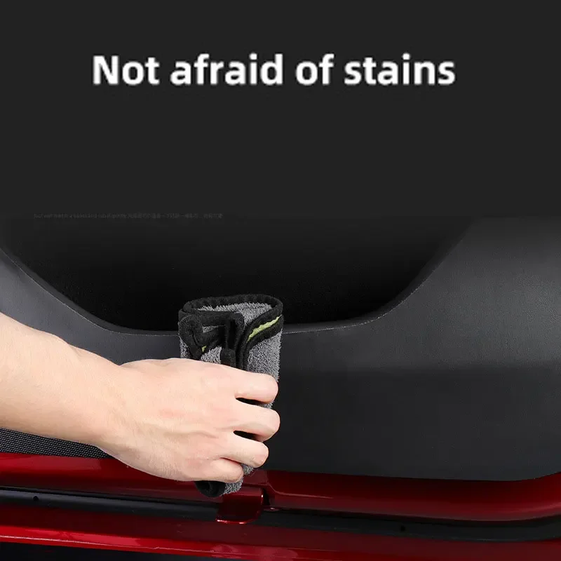 

For Tesla Model 3 Highland 2024 2025 Leather Door Anti-Kick Sticker Glove box Soil-Proof Mat Children's Kick Pad Car Accessories