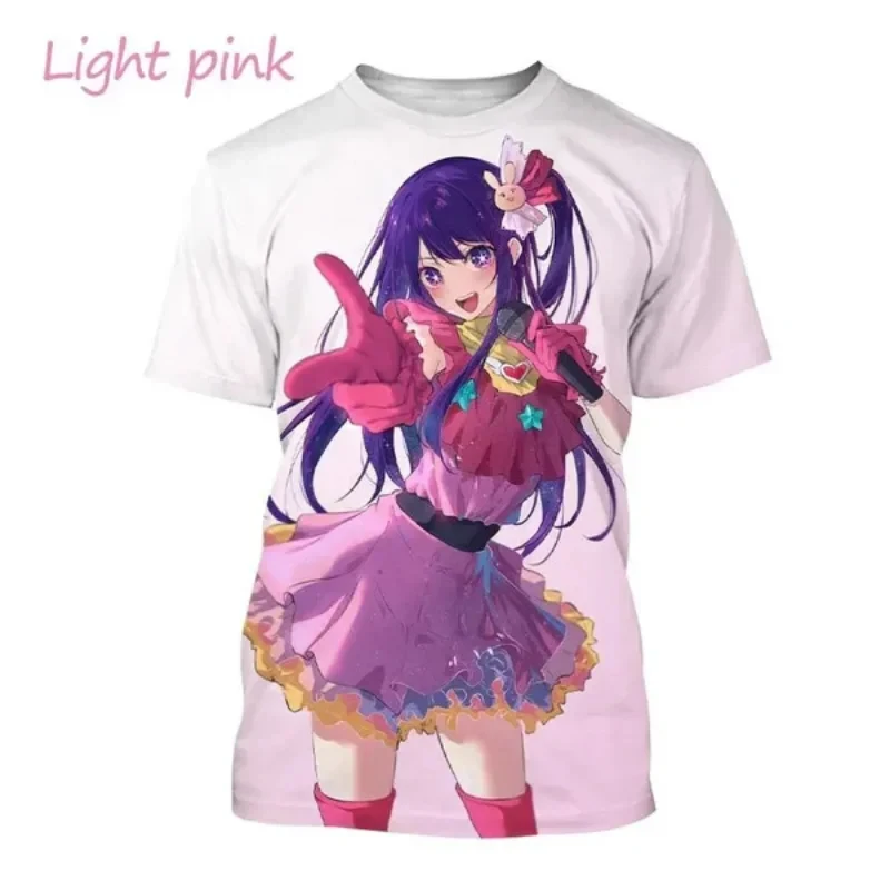 

Anime Oshi No Ko Ai Hoshino Pattern 3D Print T-Shirts Men/Women O-Neck Short Sleeve T shirt Oversized Tees Tops Kids Clothing