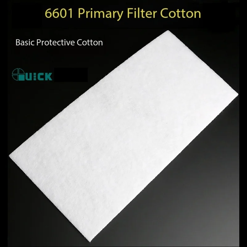 وسادة بوليستر سريعة 6601/6602 قطن مرشح متين أساسي مناسب لأجهزة تنقية الهواء في ورش العمل والمختبرات. #6