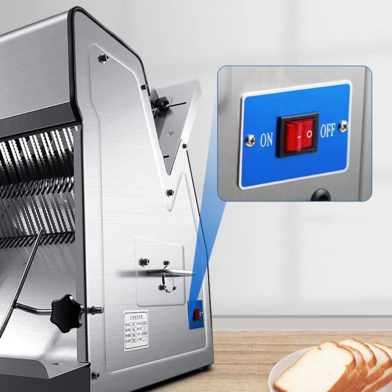 JXTOAST-Trancheuse électrique multifonctionnelle 220V/370W, en acier inoxydable
