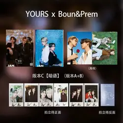 New 2023 YOURS x Boun&Prem Magazine Thailand Stars Figure Photo Album Lomo Cards Poster Fans Collection Gifts