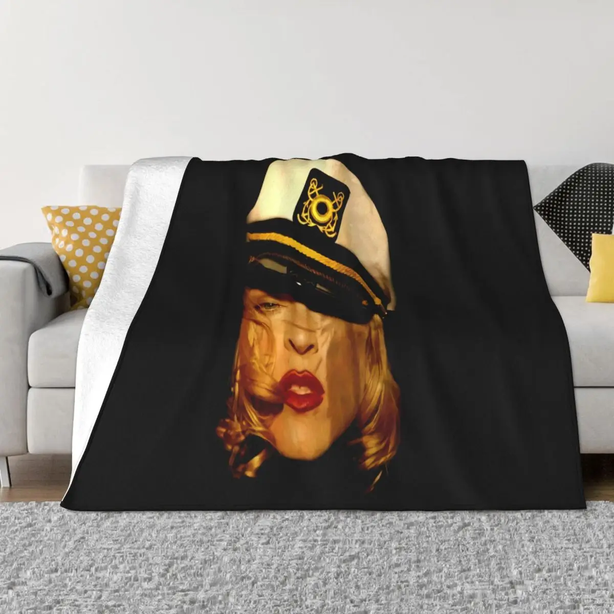 Freeship Madonna The Girlie Show Black Vintage Unisex S'6Xl Rare Creative Simple Throw Blanket