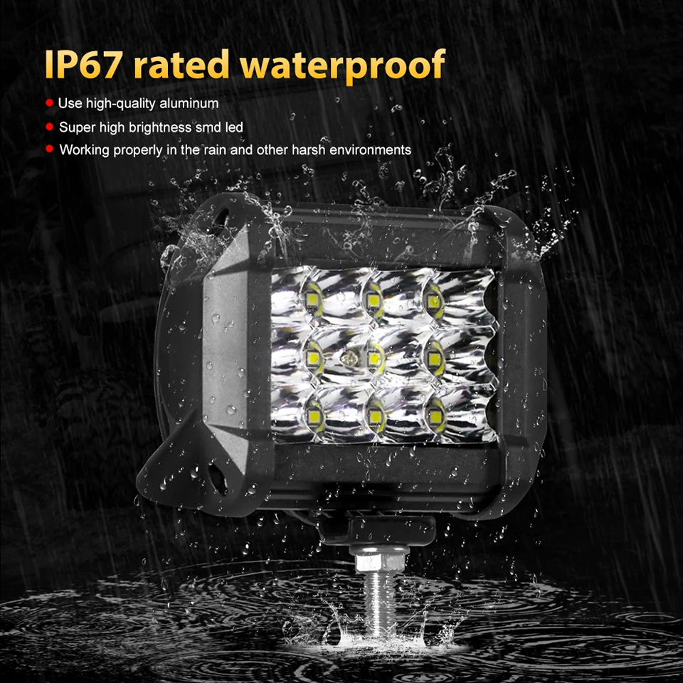 NLpear 12V 24V Barra LED Offroad Spot Flood Combo Barra luminosa a LED/Luce da lavoro per camion Auto SUV 4WD 4x4 Barca ATV Barra Fari a LED