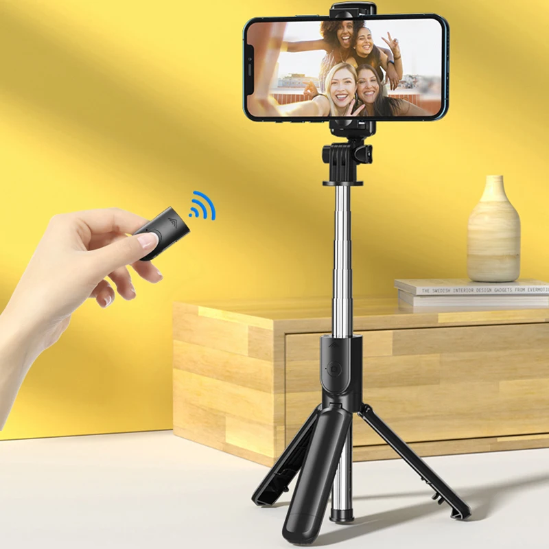 Portable Wireless Bluetooth 360° Rotation Shot Selfie Stick Phone Gimbal Stabilizer Tripod Flexible Stabilizer Remote Control