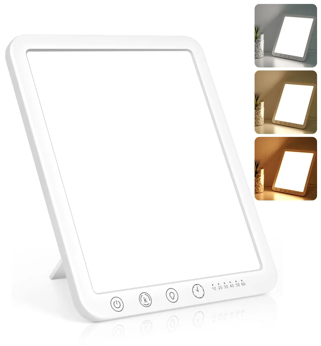 

Light Therapy Lamp 15000 Lx Lamp Simulation Daylight Flicker 3Color Temperature 5Levels or Improving Mood&Enhance Sleep