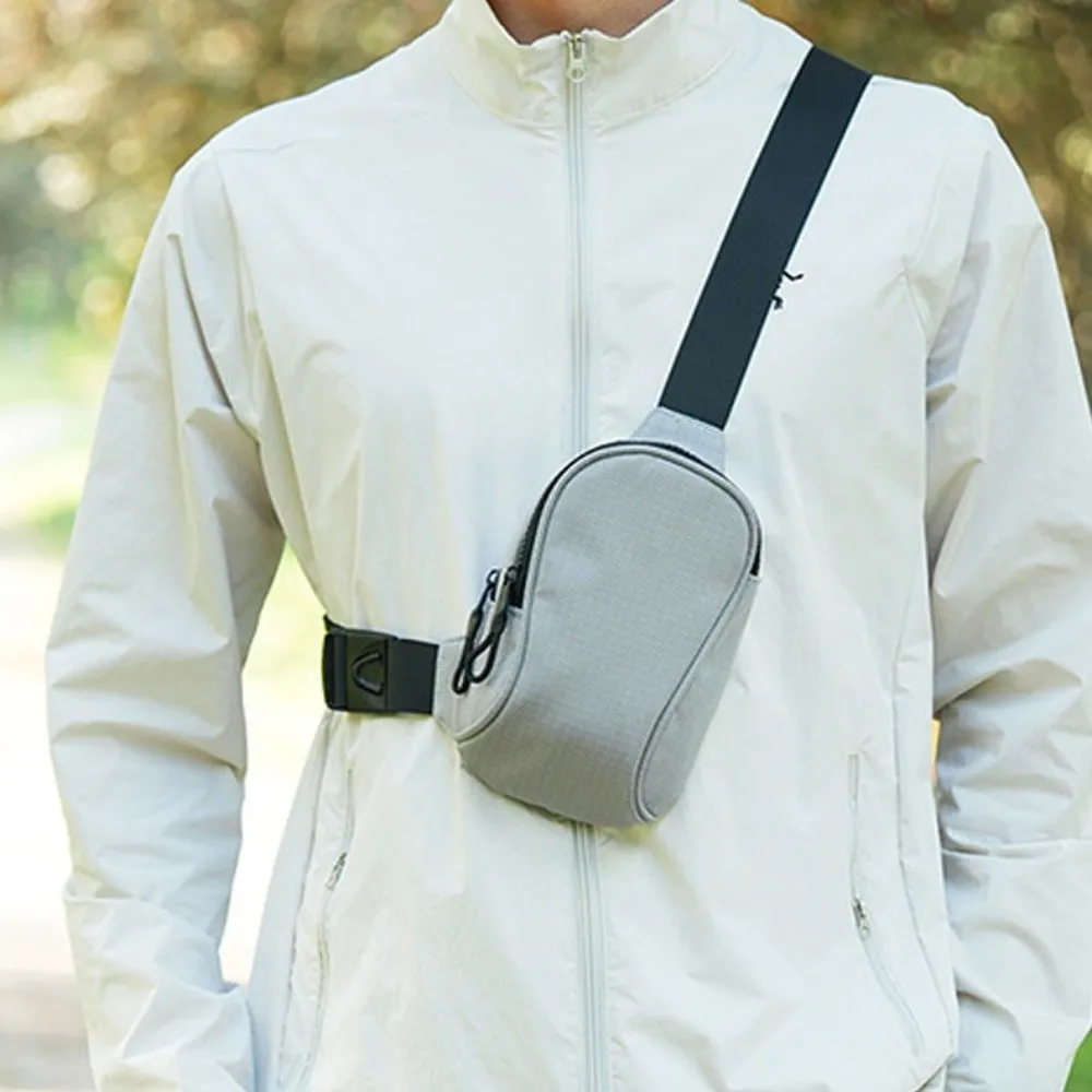 

Solid Color Mobile Sports Chest Bag Chest Pack Storage Mobile Shoulder Bag Waterproof Wear Resistant