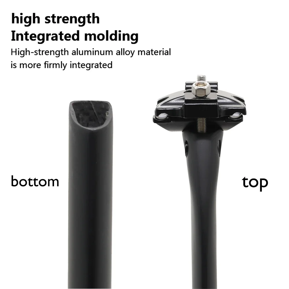 Tija Carbono D-Forma 350mm Offset 5/25° - usage example