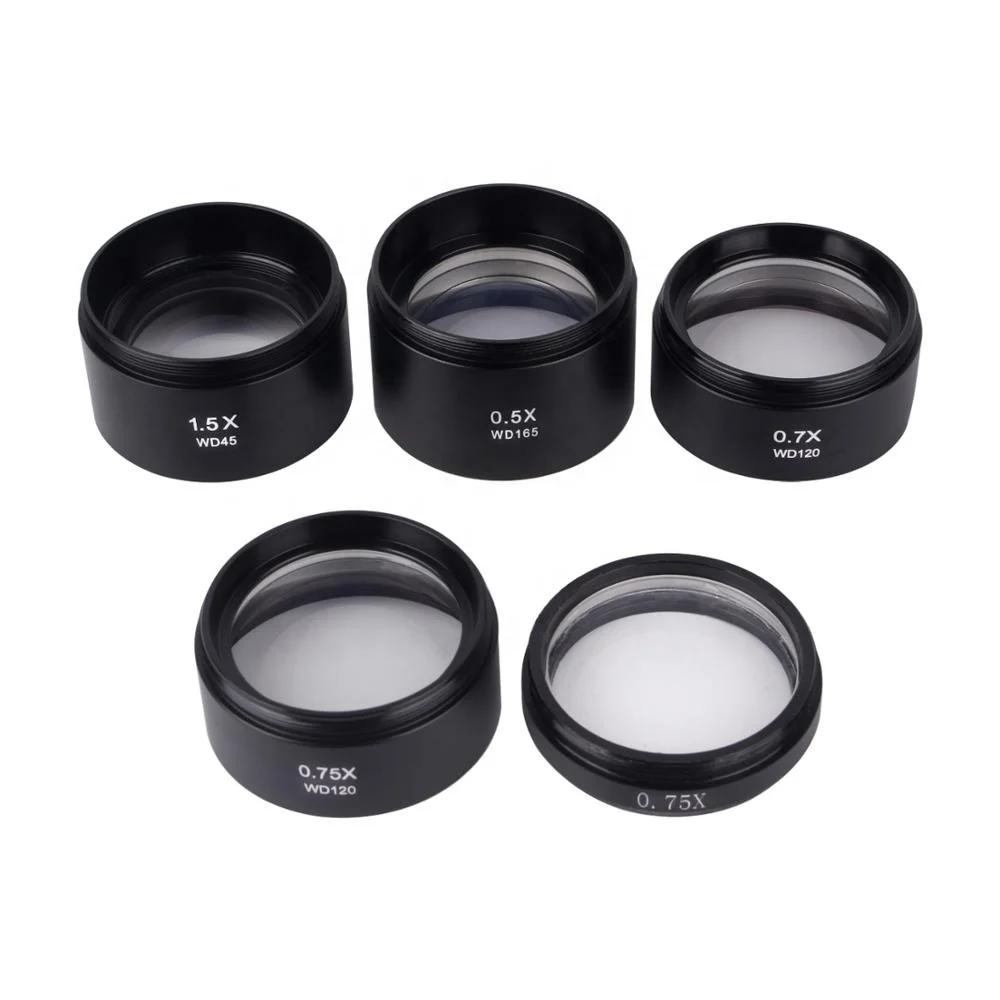 Factory in Stock Microscope Accessories Concave Apochromatic Achromatic Optical Monocular Auxiliary Lens Zoom Stereo Microscope