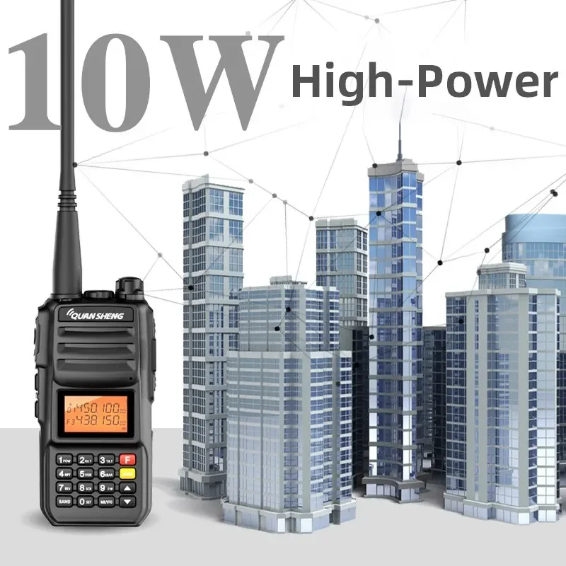 Quansheng TG UV2 Plus Walkie Talkie 10W Superheterodyne Portable Fm Two Way Radio Commutator Station Long Range Ham Wireless Set