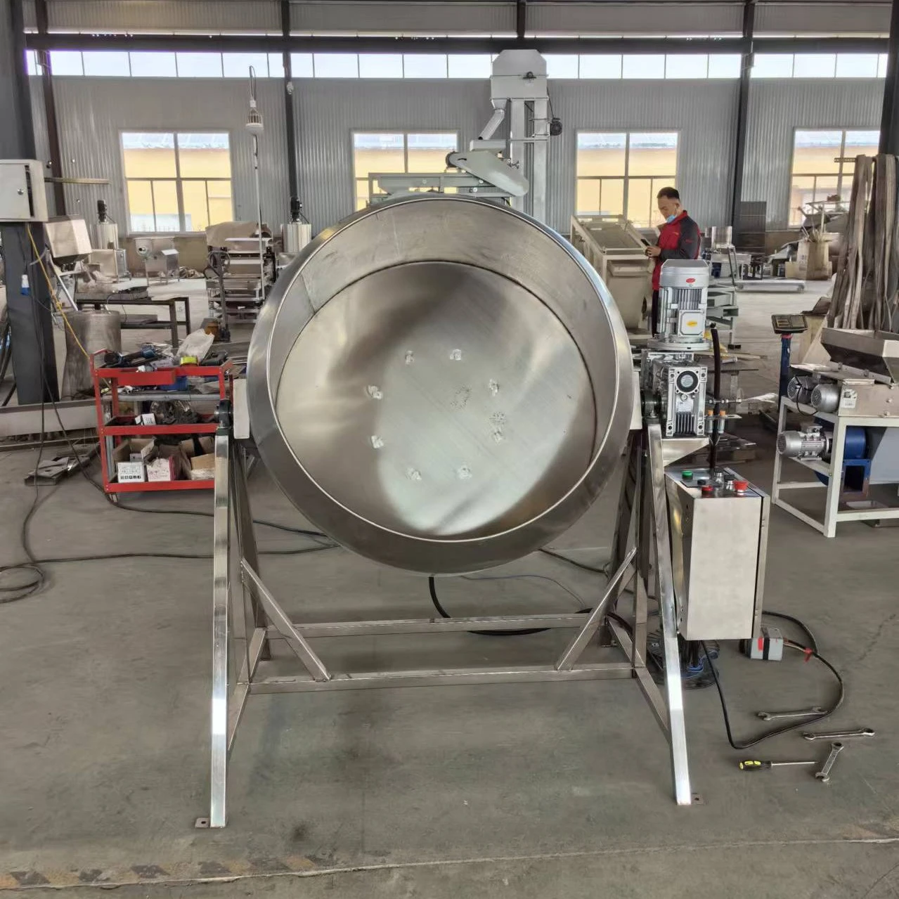 

fish skin, peanut, wrapping machine, stainless steel, powder wrapping machine