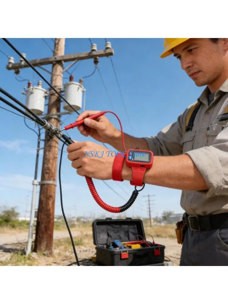 L8RC Ergonomic Wrist Multimeter Basic Electrical Testing Voltmeter and Ohm Meter Resistance For Daily Maintenance Tasks