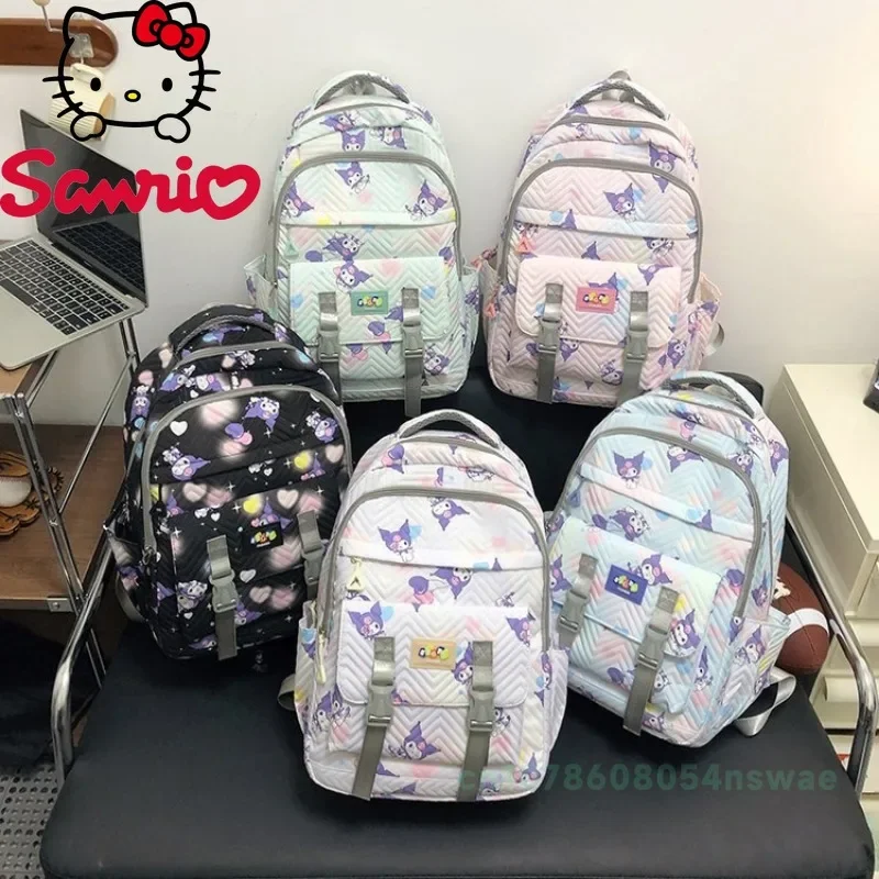 Miniso Kulomi-mochila de marca de lujo para mujer, mochila para niña con gran capacidad para estudiantes de secundaria y secundaria