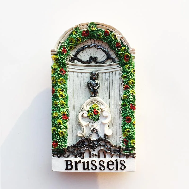 Belgium Travelling Souvenirs Fridge Magnets Creative Magnetic Stickers for Fridge Brussels Tourist Souvenirs Fridge Stickers