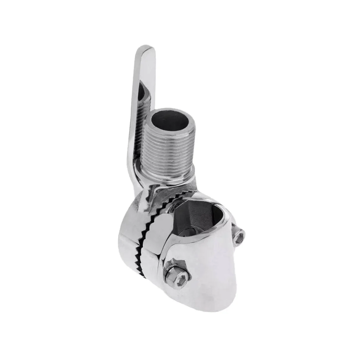 Marine VHF Antenna Mount Rail Mount Adjustable Antenna Base Mount Heavy Duty Ratchet Mount Base Pipe Clamp Hardware image 3