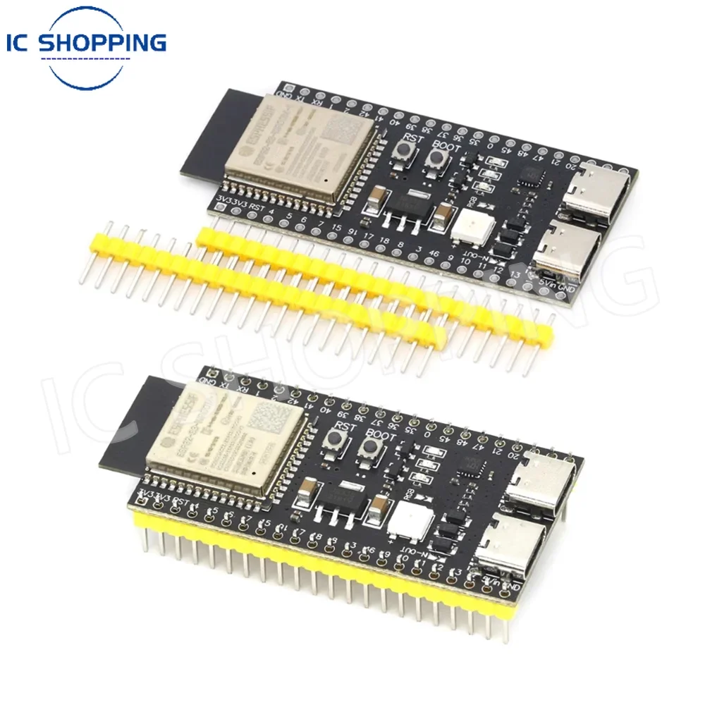 3~10PCS ESP32 S3 WROOM 1 WiFi Bluetooth Development Board 16MB Flash 8MB PSRAM 44 Pin Type C for Arduino IDE N16R8 N8R2