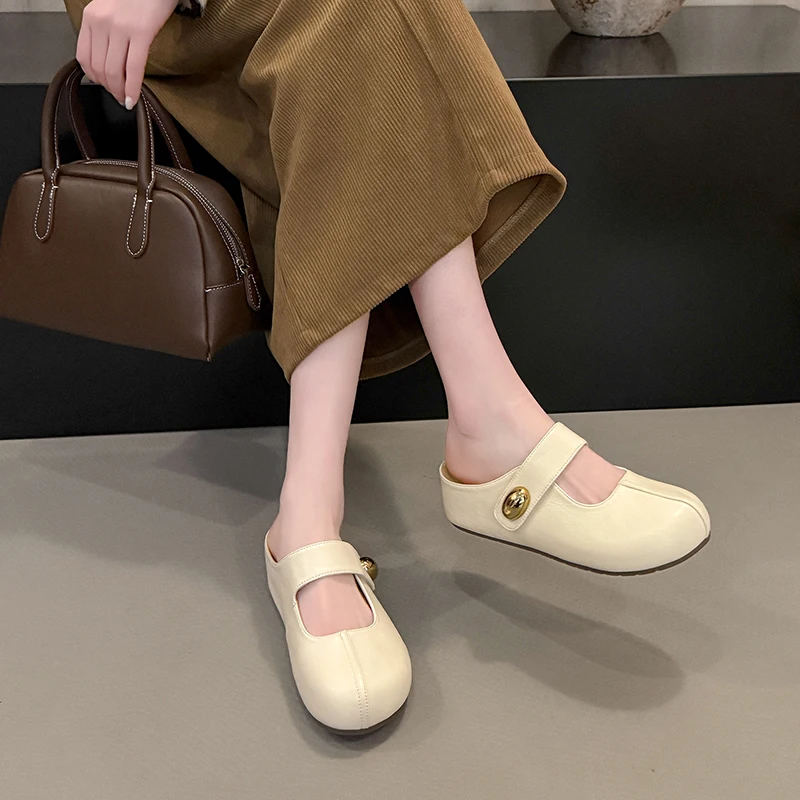 

Женские туфли-мэри-джейн 2026: летние элегантные сандалии с квадратным носком и мягкой подошвой, хит продаж