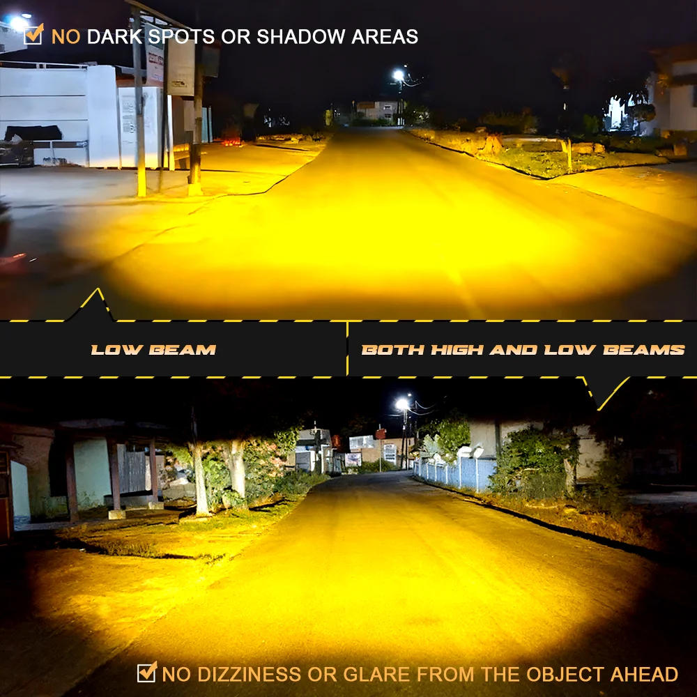 Senlo العالمي سيارة مصبغة LED الضباب طقم إضاءة 80 واط السوبر مشرق المصباح مقاوم للماء أضواء مساعدة سهلة التركيب لشاحنة SUV