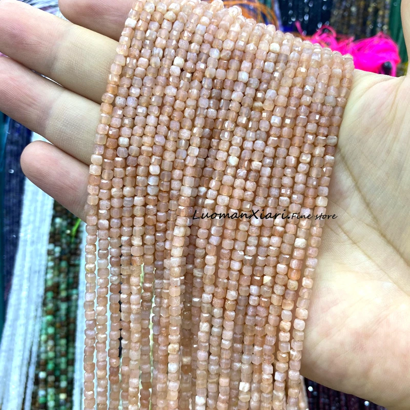 3x3 مللي متر مكعب جوهرة AA Iolite الحجر الطبيعي فضفاض خزر عازل لصنع المجوهرات أقراط ذاتية الصنع أساور إكسسوارات ساحرة 15''