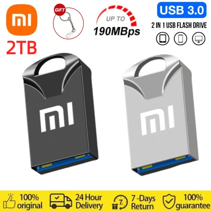 Xiaomi USB Flash Drive 2TB 1TB Pen Drive 512GB Memory Stick Pendrive 64G 128GB High Speed Memoria USB Drive Pen Drive Gift Color