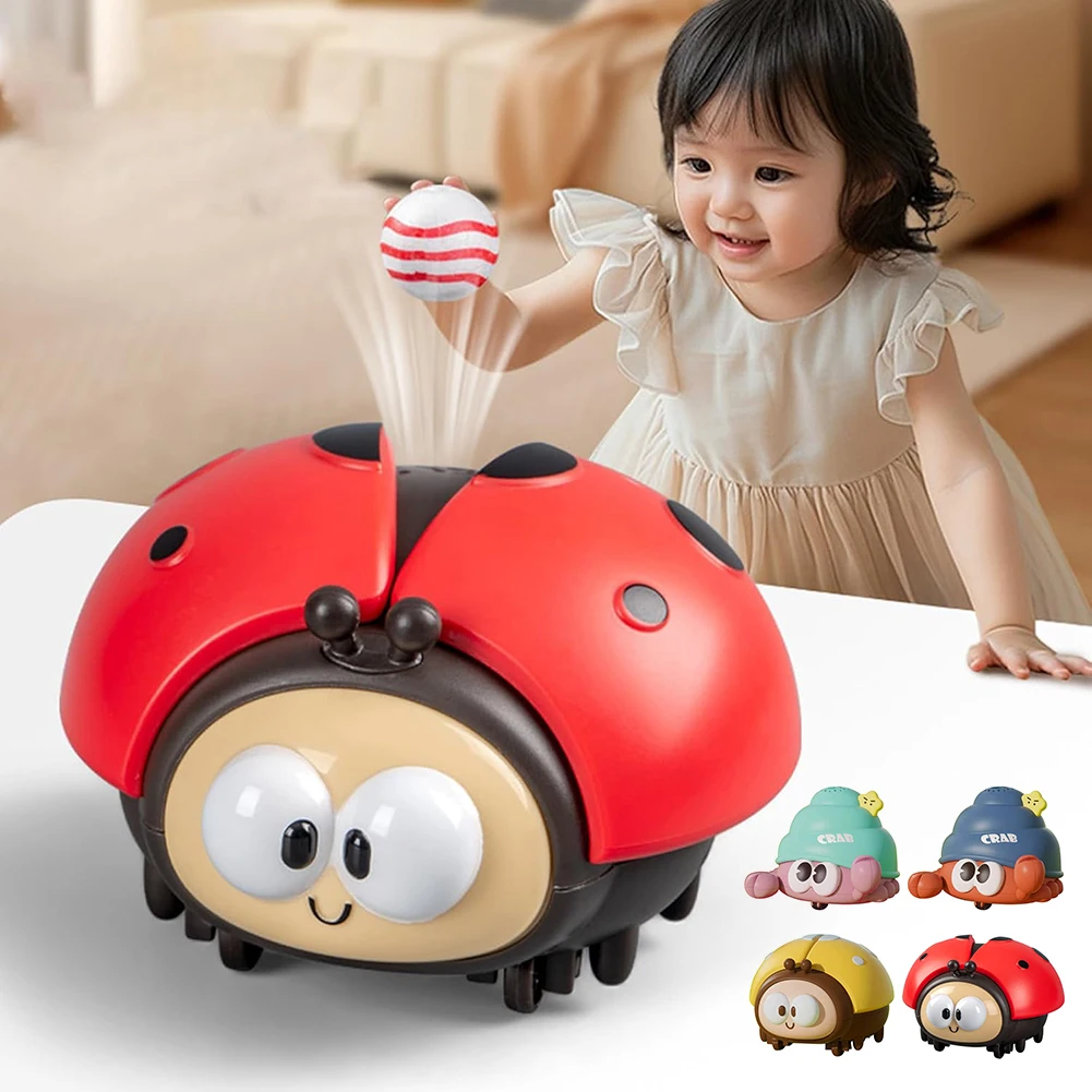 Ladybugs Ball Blower Toy Rechargeable Floating Airball Ladybugs Sensory Fun Interactive Learning Toy For Holiday Birthday Presen
