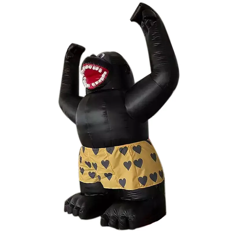 Giant black Inflatable Gorilla Inflatable Gibbon Chimp Monkey model for outdoor Advertising