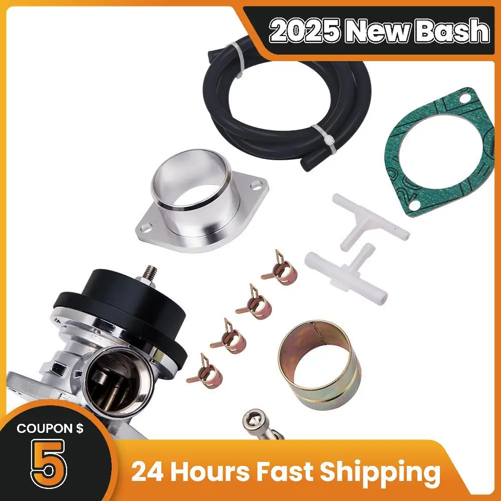 

Aluminum Type S/RS Turbo Blow Off Valve & 2.5" BOV Flange Pipe Adapter