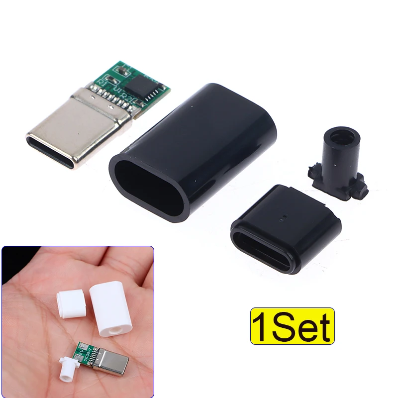 

1Set 5A Decoy Board Fast Charge 5V 9V 12V 15V 20V Module PD 2 3.0 DC Trigger Cable USB Type-C Male Plug QC4 Charge Connector