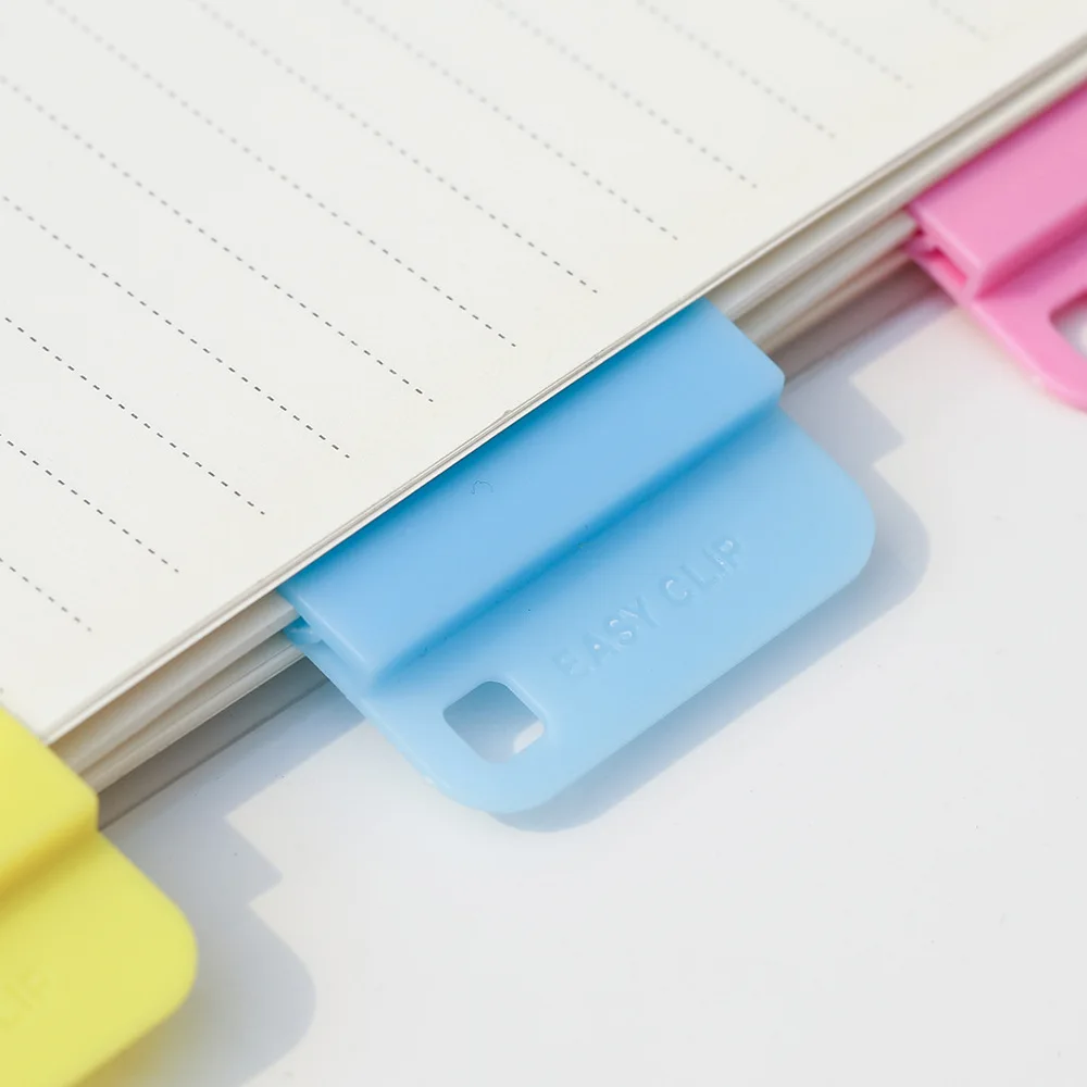6 optional folder multi-functional sorting folder stationery creative document small clip Sorting paper plastic clip