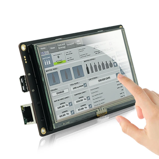 

3.5 to 10.4 inch Smart HMI Serial TFT LCD Display Module with GUI Design Software + UART Port + Resistive Touch for Raspberry Pi