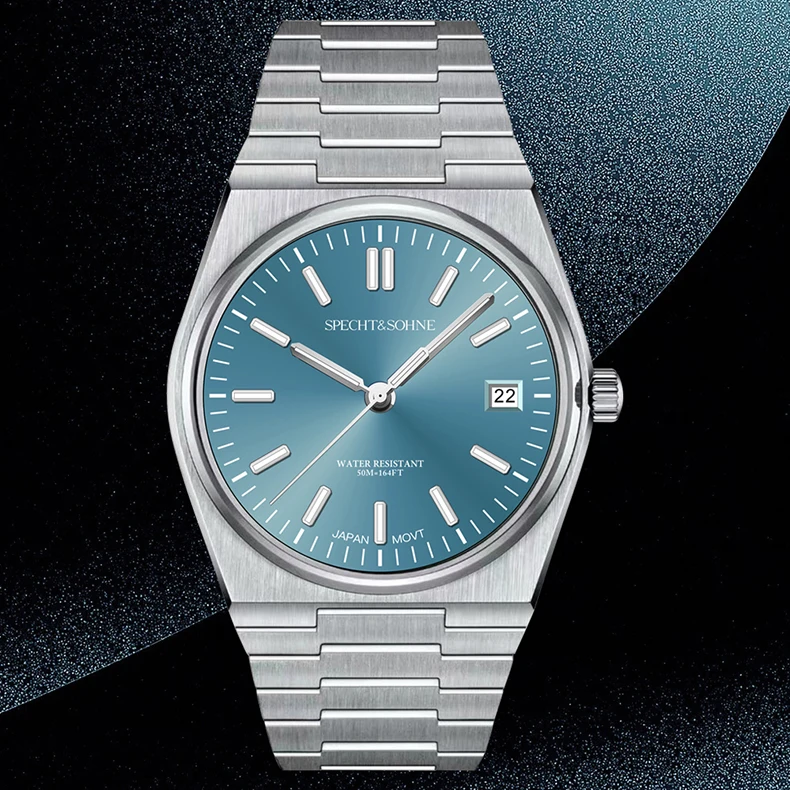 2026 Neuheiten Specht&Sohne Herrenuhren Edelstahl Saphir Klassische Quarz Herrenuhr Relogio Masculino 100M Wasserdicht – Detail 16