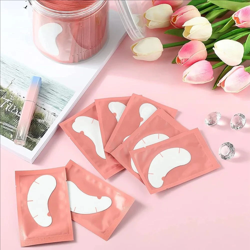 MJ 100pairs eye patches eyelash extension under eyelashes fake lashes stickers lash extension supplies patches for building eyel