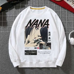 Nana Anime Hoodies Autumn Sweatshirt Men Hip Hop Hoodie For Men Classic Hoody Pullover Tops white