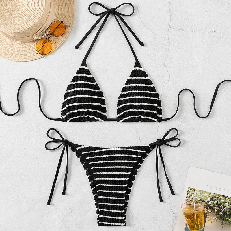 Conjunto de biquíni brasileiro para mulheres, maiôs femininos sexy, push up swim wear, trajes de banho para piscina, banhista, swimwear de verão