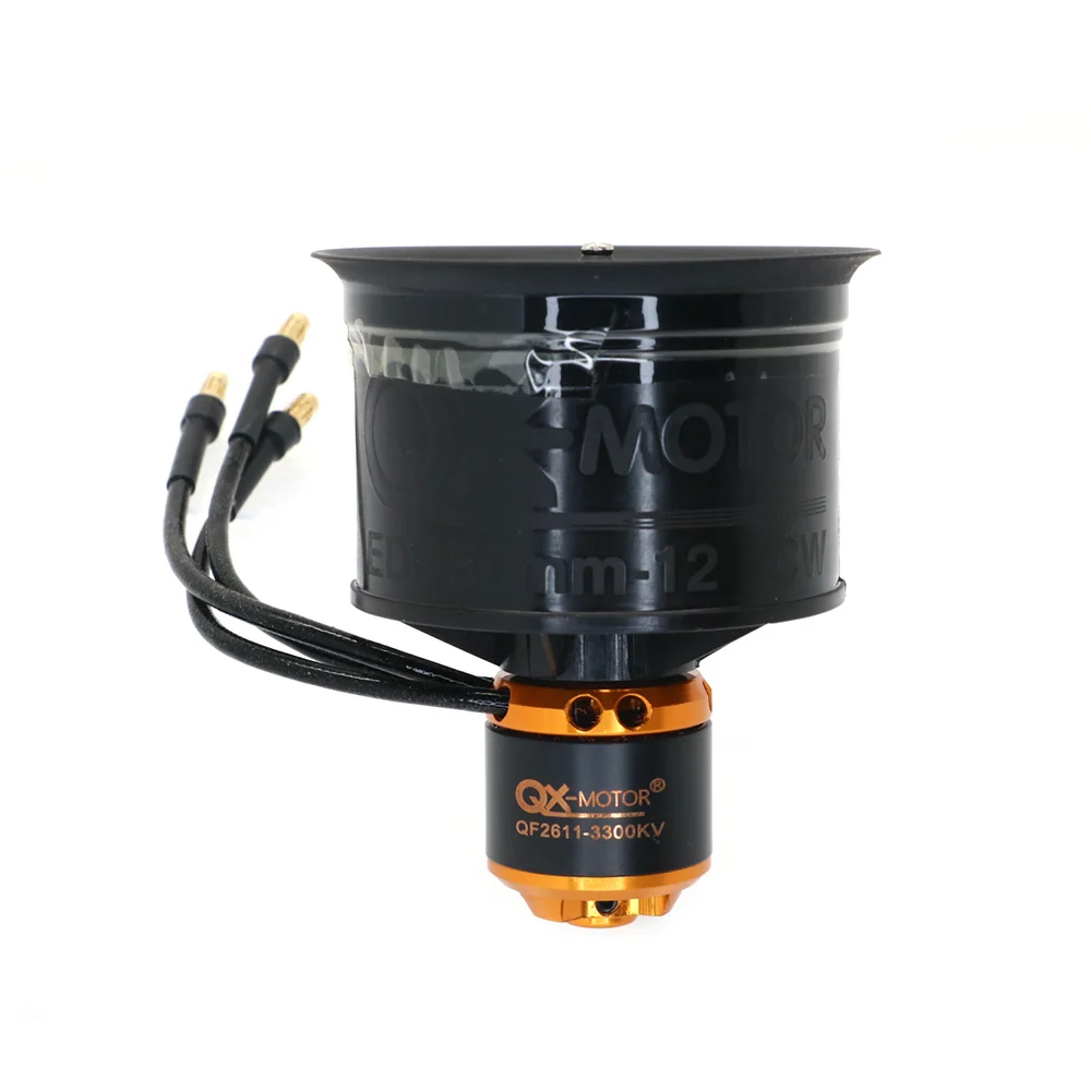QX-MOTOR QF2611 3300/4000/4600/5000KV Bürstenloser Motor 50mm 12-Blatt-EDF-Kanalventilator für DIY RC-Flugzeuge – Detail 3