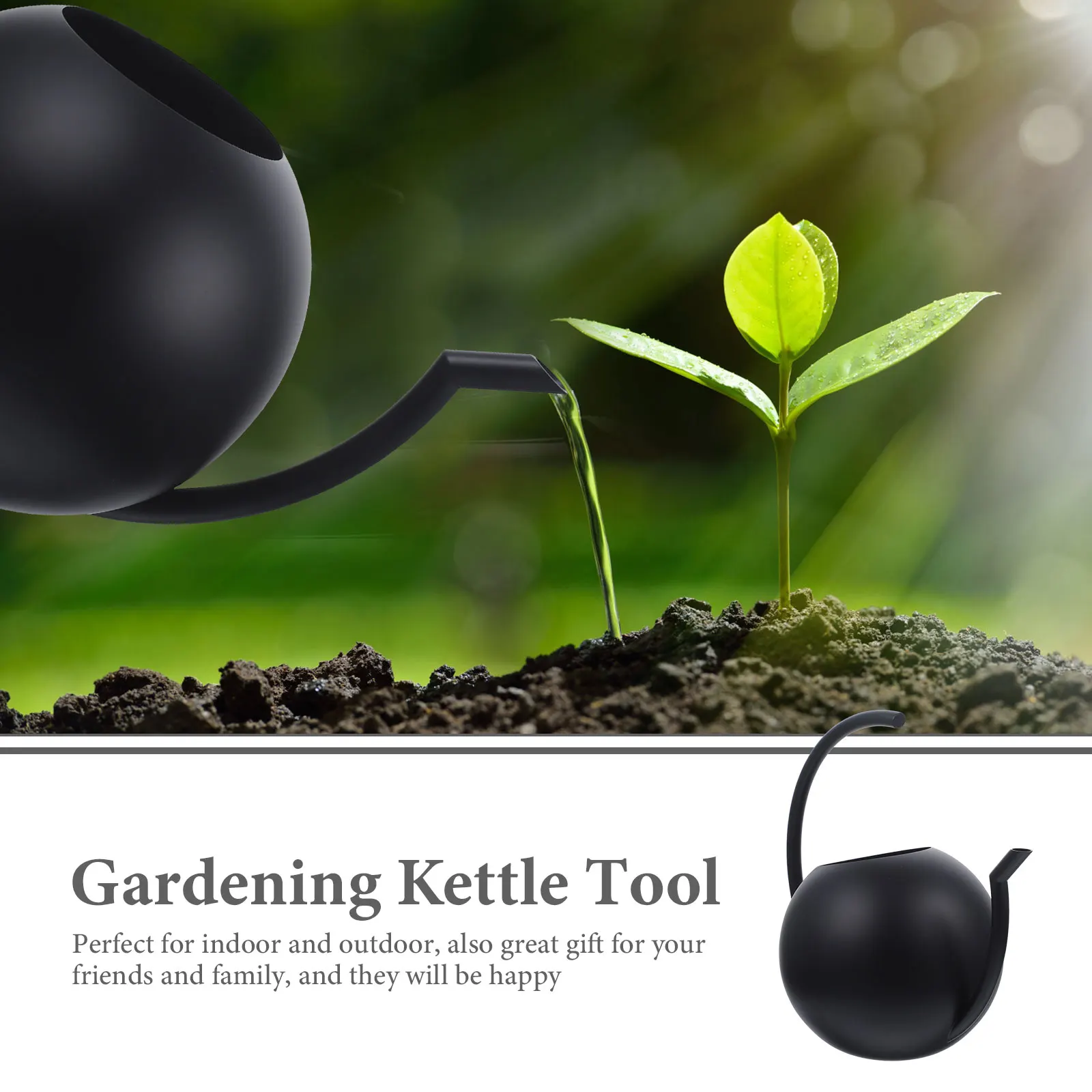 

Stainless Steel Watering Can Ergonomic Handle Thin Spout Safe Durable Indoor Outdoor Garden Plant Sprinkler Pot Easy Refill