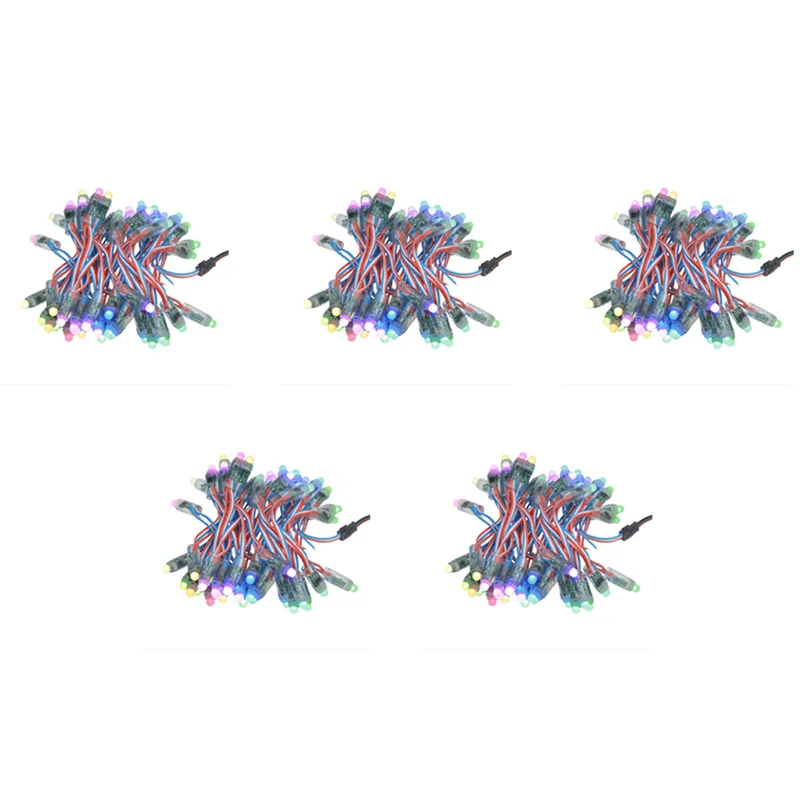 

T82C Лидер продаж-250 шт. WS2811 RGB светодиодный пиксельный светильник с индивидуальной адресацией 12 мм рассеянный цифровой полноцветный светодиодный пиксельный светильник DC12V